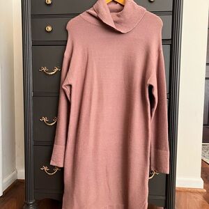 NWT Mauve Turtleneck Sweater Dress
